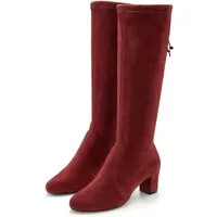 LASCANA Schlupfboots, Slouchy Boots, Slip-On, Schlupfstiefel aus stretchigem Material mit Blockabsatz in elegantem Design