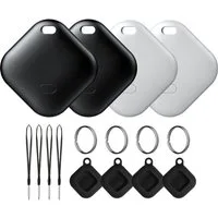 Forrlite Air Tag,GPS Tracker Kinder,kompatibel mit Apple Wo ist? Air Tag-4er GPS-Tracker (Nur für iOS,Austauschbare Batterie,Wasserabweisend,Tracker für Katze)