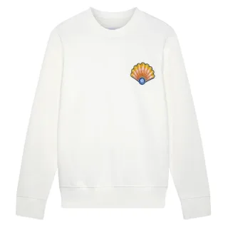 Casablanca Bestickte, Cremeweiße Sweatshirts