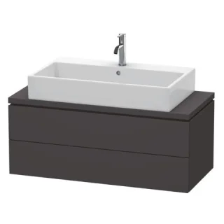 Duravit L-Cube Konsolenwaschtischunterbau wandhängend Graphit Supermatt 1020x477x400 mm - LC58090808 LC580908080