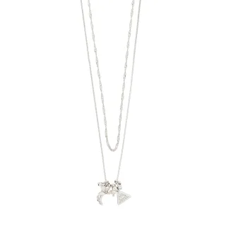 pilgrim - Kette - 2-in-1 BETWEEN silver - Gr. - OS