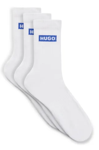 HUGO Underwear Socken "3P QS BLUE LOGO CC" 3 Paar tlg. Unisex Sportsocken