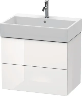 Duravit L-Cube Waschtischunterbau wandhängend Weiß Hochglanz 684x459x544 mm - LC627602222 LC627602222