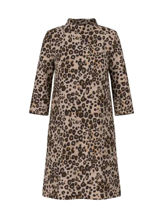 Marc Cain Collections - Leo Kleid aus Scuba-Jersey soft cappuccino - Gr. - 40