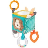 Fehn Greifspielzeug Classic Stars, Activity-Würfel Funky Friends, inklusive Befestigungsring