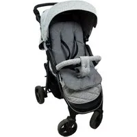 BabyLux Kinderwagenaufsatz Matratze für Kinderwagen Babywanne Buggy Sitzauflage Auflage, 55. Grey Flex