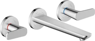 Hansgrohe 3-Loch WTA Wand Unterputz Axor Citterio C mit Auslauf 195 mm chrom, 49070000 49070000