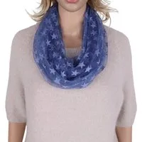 MIRROSI Loop Damen Schal Unifarbe HALBTRANSPARENT, Tolle Muster, Schlauchschal, (ca.160x38cm, zweimal um den Hals wickelbar), sehr leicht und angenehm zu tragen