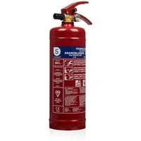 smartwares Pulver-Feuerlöscher 10.014.68, 2 kg Trockenpulver Brandklasse ABC BSI zertifiziert BB2