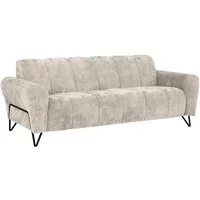 Beautysofa Sofa mit Metallbeine in Schwarz VOLARE, 3-Sitzer, viele Farbvarianten, ohne Schlaffunktion