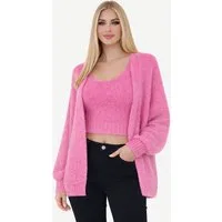 Worldclassca 2-in-1-Strickjacke WORLDCLASSCA Damen Cardigan Strickjacke + Strick Top 2 Tlg Fashion Neue Kollektion - Stilvolle und gemütliche Strickmode für Damen