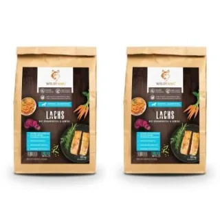 Wildfang ® Junior Trockenfutter mit Lachs 2x2 kg