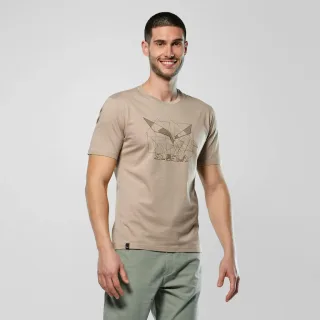 SALEWA - Eagle Geometric T-Shirt Herren - Beige (Gr.54)