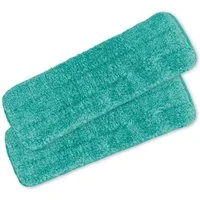 CLEANmaxx Reinigungsbürsten-Set CLEANmaxx Mopp Ersatz-Tücher 2er-Set türkis, Ersatz-Tücher türkis