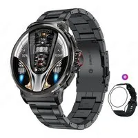HS Smartwatch Herren großer Bildschirm, Fitness-Tracker IP68 wasserdichte Smartwatch