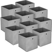 Youyijia Aufbewahrungsbox 10 Stück Aufbewahrungsbox Faltbox 32 x 32 x 32 cm