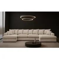 Kaiser Möbel Ecksofa Ecksofa, Sofa U-form, Couch U-form Gabon stoff Zoom, mit Relaxfunktion