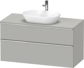 Duravit D-Neo Konsolenwaschtischunterbau wandhängend Betongrau Matt 1200x550x664 mm - DE496901007000 DE4969010070000