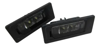 Original VW Audi SMD LED Kennzeichenbeleuchtung Kennzeichen Leuchten SET #3AF