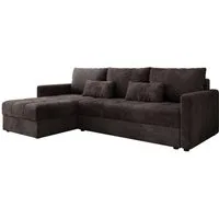 Luxusbetten24 Schlafsofa Designer Sofa Roma in Cord, mit Stauraum und Schlaffunktion