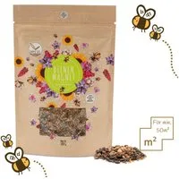 HappySeed Blumensamen Blumenwiese Samen für eine bunte Bienenweide - Farben. Wildblumensamen, 0.1 kg, Bienenfreundlich