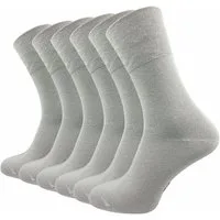 GAWILO Diabetikersocken für Damen ohne Gummidruck & ohne drückende Naht (6 Paar) Extra breiter Piquet-Strick am Komfortbund der nicht einschneidet