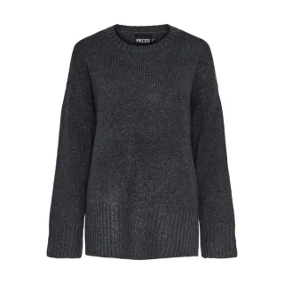 Pieces - Pullover für Herren/Damen Unisex, Überschnittene Schulter, leger (Magnet (Farbe))