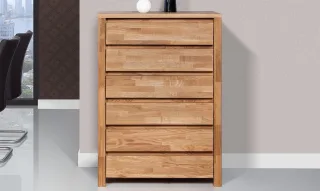 Kommode Hochschrank MAISON Eiche massiv 80x112x45 cm