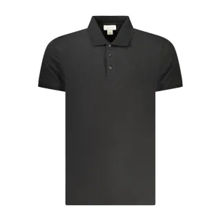 Calvin Klein Schwarzes Baumwoll Herren Poloshirt
