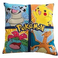 MTOnlinehandel Dekokissen Pokémon 40x40 cm, Pikachu & Freunde, weich, gemütlich und perfekt zum Relaxen