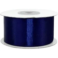 Creativery Satinband, Satinband 38mm x 25m Rolle Dunkelblau