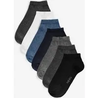 Next Basicsocken 7 x Sneaker-Socken mit hohem Baumwollanteil (7-Paar)