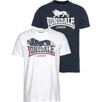 Lonsdale T-Shirt LOSCOE (Packung, 2-tlg., 2er-Pack) Doppelpack