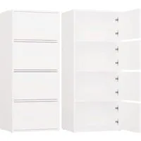 MAGOWA Kommode ALMA moderne Kommode mit TIP-ON System (perfekt kombinierbar), Höhe: 119 cm - Breite: 50 cm - Tiefe: 40 cm