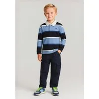 MINOTI Poloshirt Gestreiftes Poloshirt mit Stickerei und Kragen (2y-14y) trendiges Design