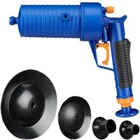 relaxdays Pümpel Pressluft Rohrreiniger, L: 33 cm, (5 tlg)