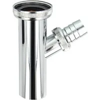 tecuro Siphon Tauchrohr Verstellrohr Ø 32 x 200 mm mit Geräteanschluss Ø 19 mm