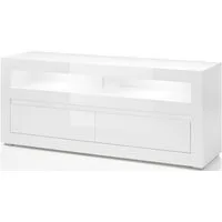 Home affaire Lowboard Carat, Breite 150 cm, wird mit 2 Leisten geliefert (weiss und grau)