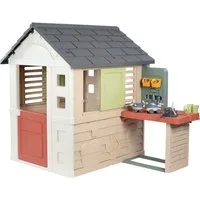 Smoby Spielhaus Smoby Life Natur mit Werkstatt, Made in Europe