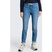 TOM TAILOR Tapered-fit-Jeans Jeanshosen TTMAYA TAPERED Stretch Jeans mit Kordelzug