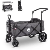 elvent Bollerwagen SmartCruiser Premium, Kompakt faltbar, Für 1-2 Kinder, Ideal für Familienausflüge