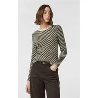 comma Langarmshirt T-Shirt Langarmshirt aus Viskosemix mit All-over-Print