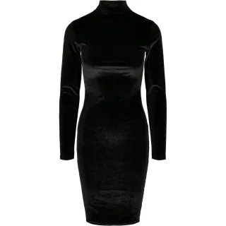 Urban Classics - Kleid Rollkragen für Damen (Schwarz)