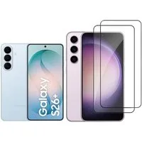 CLM-Tech Displayschutzglas 2X für Samsung Galaxy S26 Plus / S26+, Panzerglas Folie - Blasenfreie Anbringung und kratzfest -, 2 Stück, Anti-Fingerabdruck