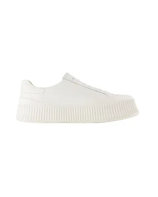 Sneakers - Jil Sander - Leder - Weiß