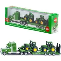 SIEPER Modelltraktor siku LKW Transporter mit John Deere Traktoren 1:87