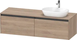 Duravit Ketho2 Konsolen-Waschtischunterbau wandhängend 1600x550x459 Az 2 Ei K24889R55550000