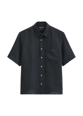 Marc OPolo Casual - Kurzarm-Hemd regular Dark Navy - Gr. - XXL