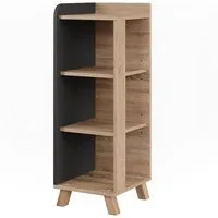 Vicco Midischrank Karen, Sonoma/Anthrazit, 30 x 90 cm mit 4 Ablagen (1-St)