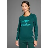 KangaROOS Sweatshirt mit Rundhalsausschnitt, Langarm, aus Baumwolle, bequeme Passform